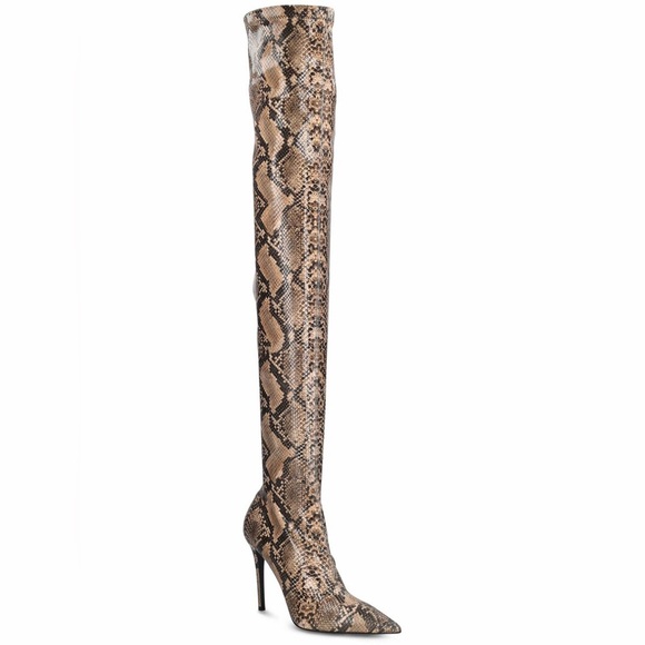 STELLA MCCARTNEY - 100mm Stella Iconic Python Print Boots Size 39 - Picture 3 of 16